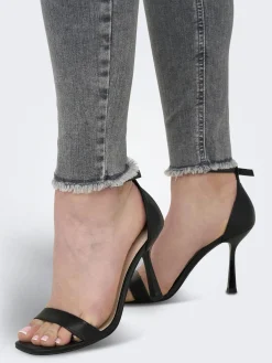 ONLBLUSH LIFE MID SK ANKRAW REA0918 - Grey Denim