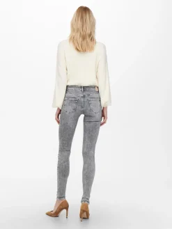 ONLBLUSH LIFE MID SK TAI918 NOOS - Light Grey Deni