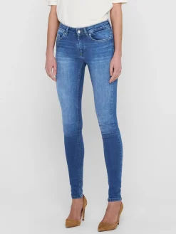 ONLBLUSH LIFE MID SKINNY REA12187 - Medium Blue D