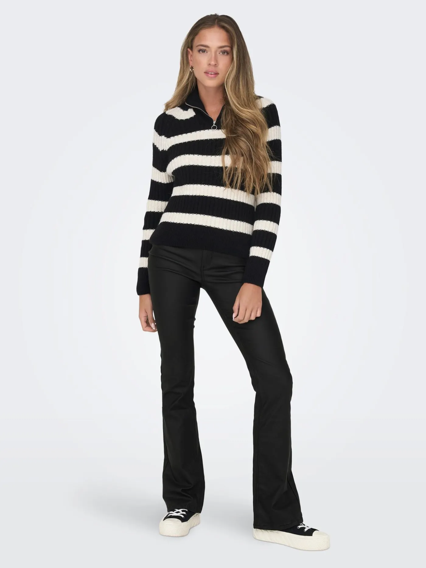 ONLBLUSH MID FLARED COATED PNT NOOS