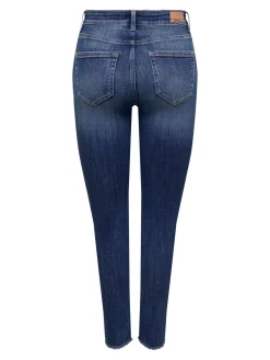 ONLBLUSH MID SK ANK RAW DNM REA194 - Medium Blue