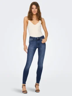 ONLBLUSH MID SK ANK RAW DNM REA194 - Medium Blue