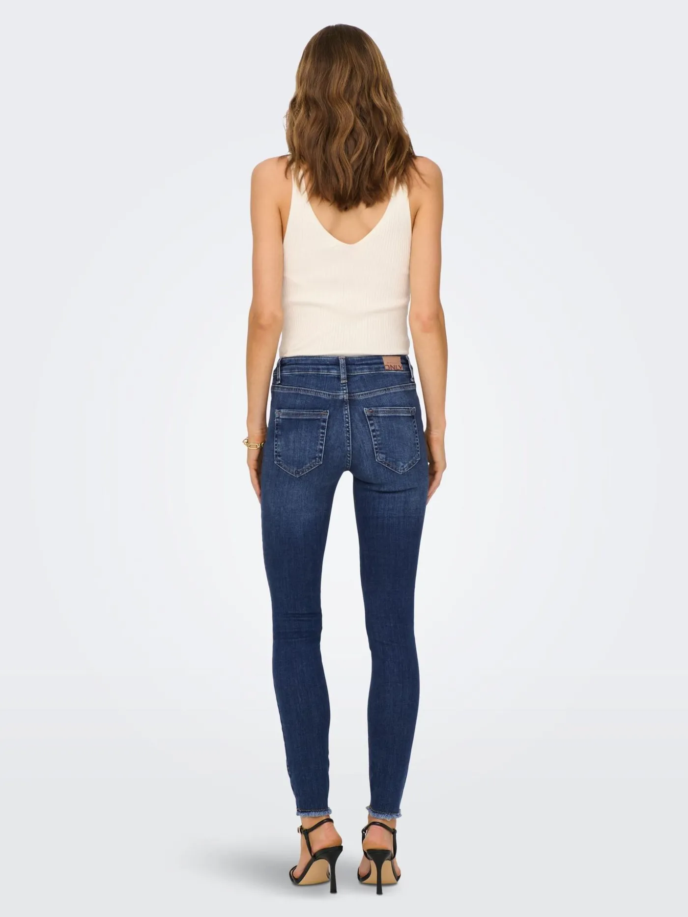 ONLBLUSH MID SK ANK RAW DNM REA194 - Medium Blue