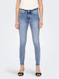 ONLBLUSH MID SK ANK RAW DNM REA694 - Medium Blue D