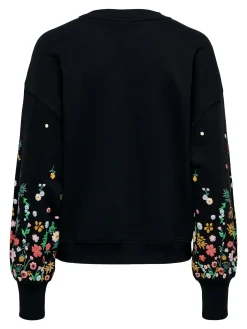 ONLBROOKE L/S O-NECK FLOWER SWT NOO