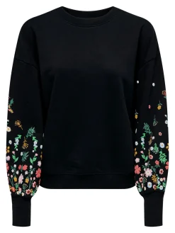ONLBROOKE L/S O-NECK FLOWER SWT NOO