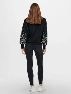 ONLBROOKE L/S O-NECK FLOWER SWT NOO