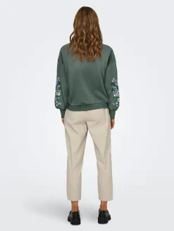 ONLBROOKE L/S O-NECK FLOWER SWT NOO