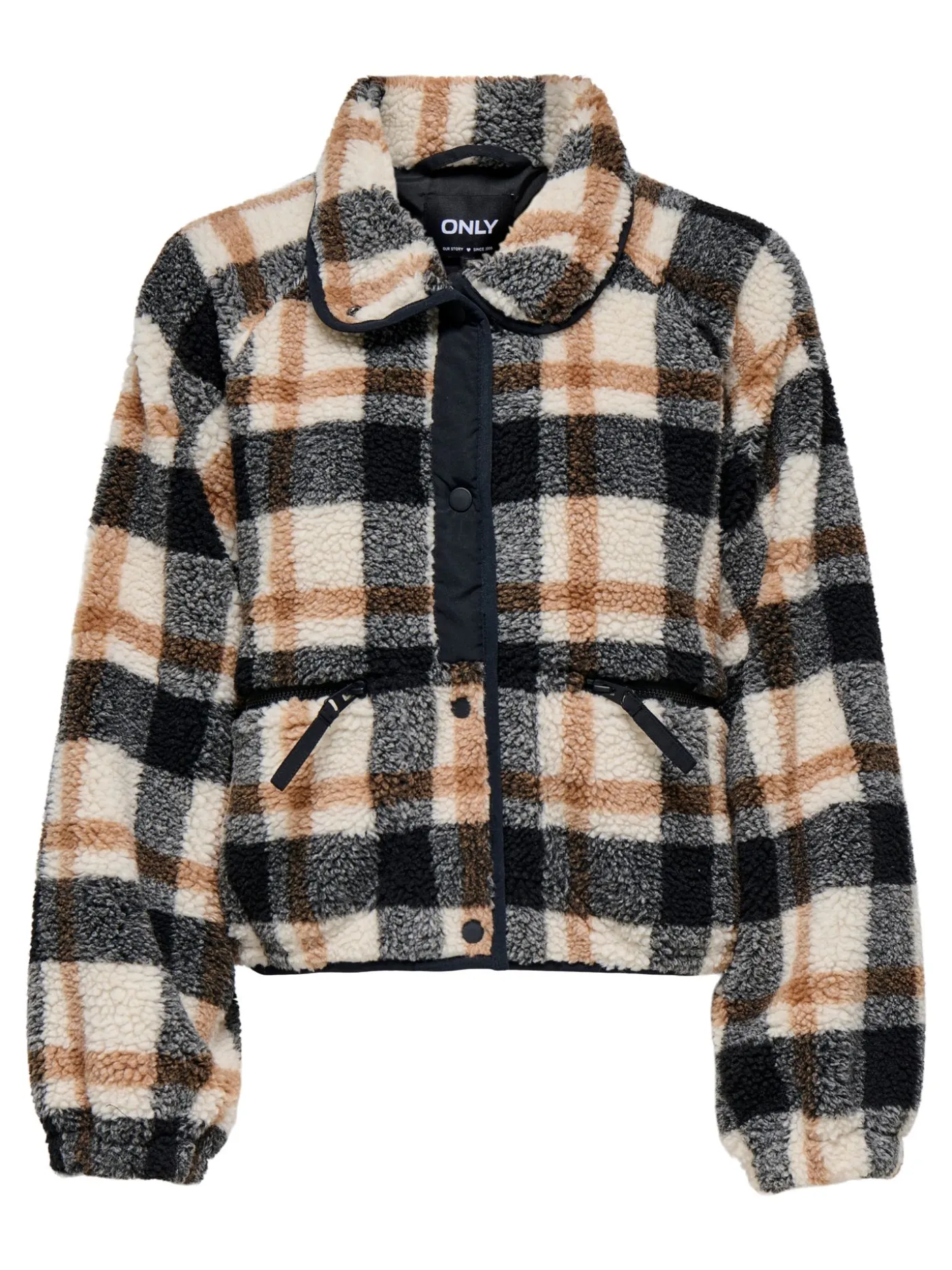 ONLCALISTA LIFE CHECK TEDDY JACKET