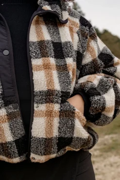 ONLCALISTA LIFE CHECK TEDDY JACKET