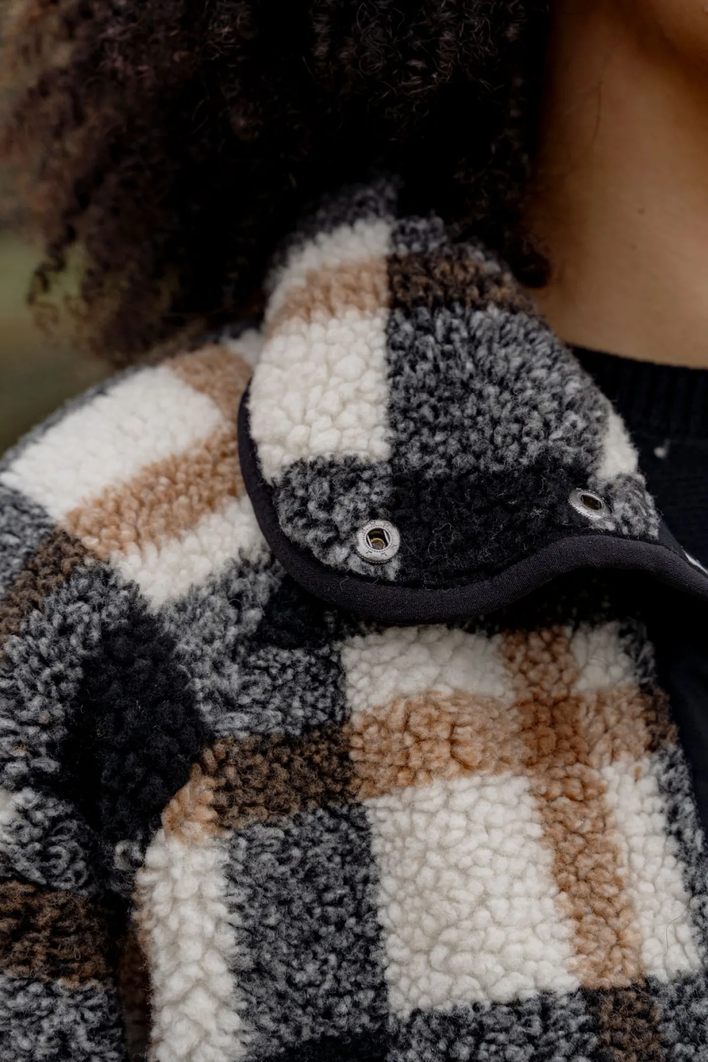 ONLCALISTA LIFE CHECK TEDDY JACKET