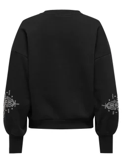 ONLCALLY L/S DETAIL O-NECK CS SWT