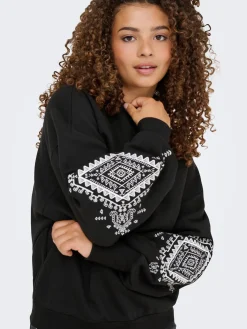 ONLCALLY L/S DETAIL O-NECK CS SWT