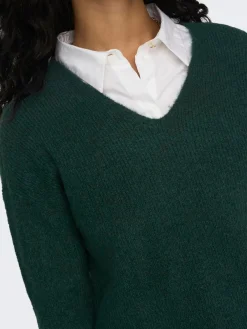 ONLCAMILLA V-NECK L/S PULLOVER KNT