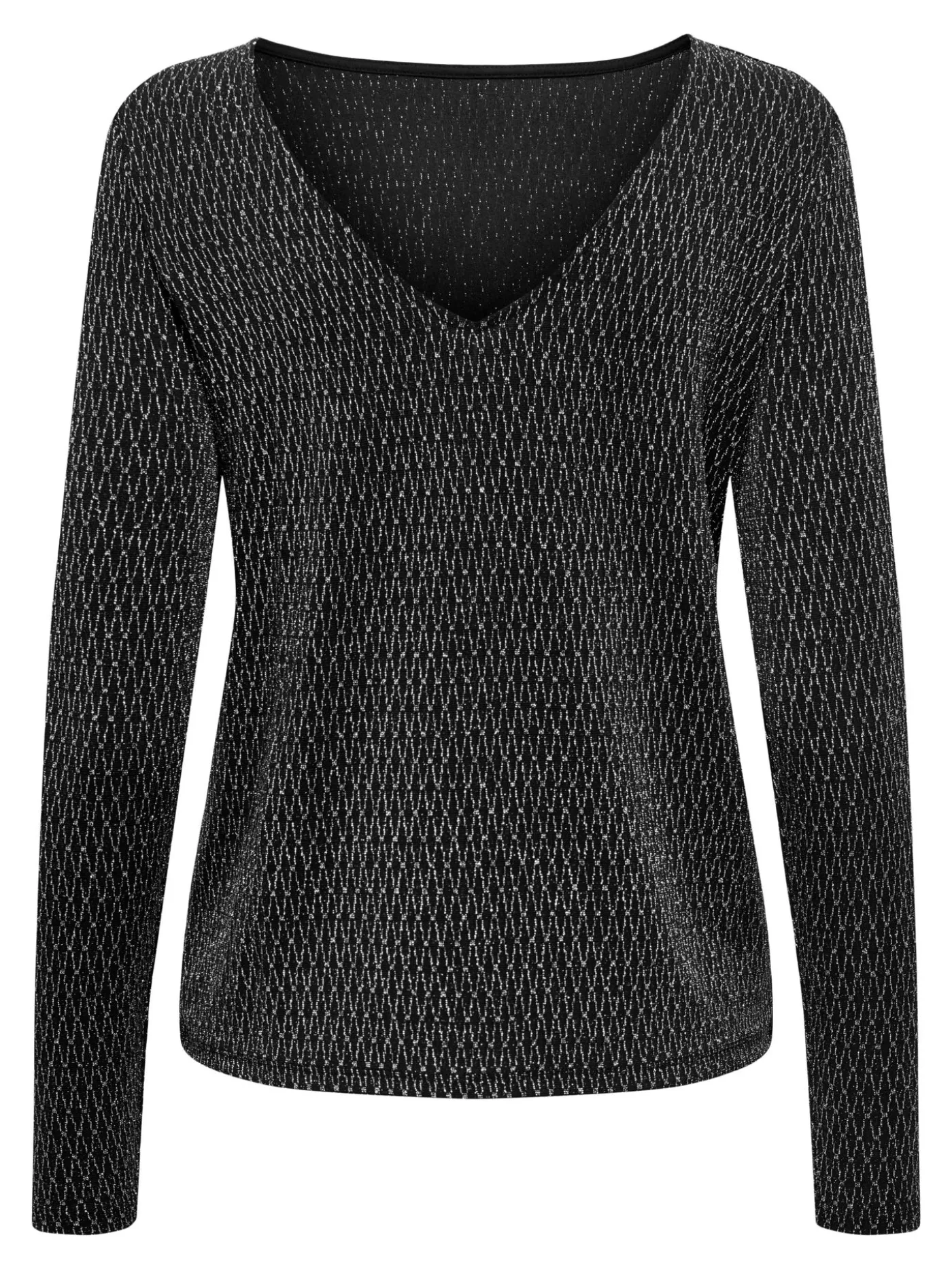 ONLCAROL L/S 2-WAY GLITTER MIX TOP