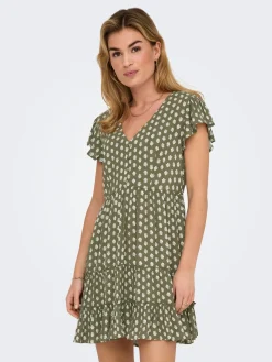 ONLCLAUDETTE LIFE SS MINI DRESS WVN