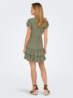ONLCLAUDETTE LIFE SS MINI DRESS WVN