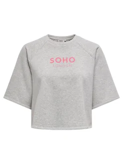 ONLCORA S/S PRINT O-NECK UB SWT