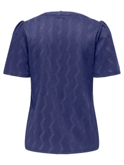 ONLDIA S/S V-NECK PLEAT TOP CS JRS