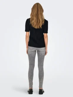 ONLDIA S/S V-NECK PLEAT TOP CS JRS