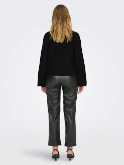 ONLDONNA LS BOW V-NECK KNT