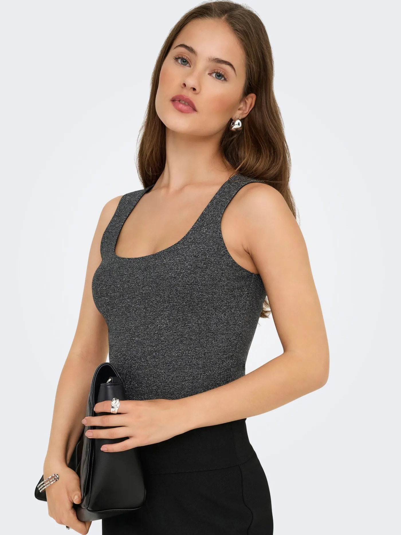 ONLEA GLITTER S/L 2-WAYS TOP JRS NO