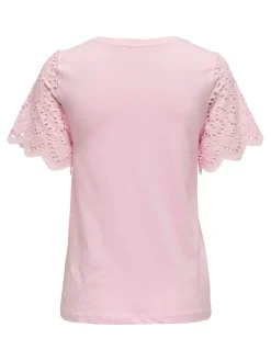 ONLEBBA LIFE S/S LACE TOP JRS