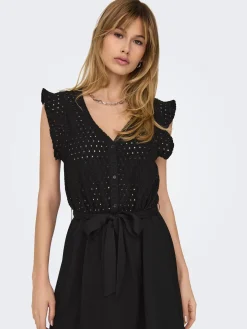 ONLELISA S/L V-NECK DRESS CS JRS