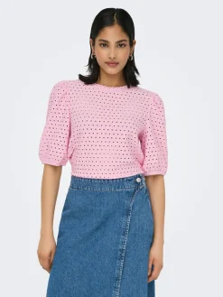 ONLELISA S/S O-NECK TOP BOX JRS