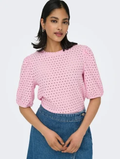 ONLELISA S/S O-NECK TOP BOX JRS