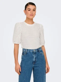 ONLELISA S/S O-NECK TOP BOX JRS