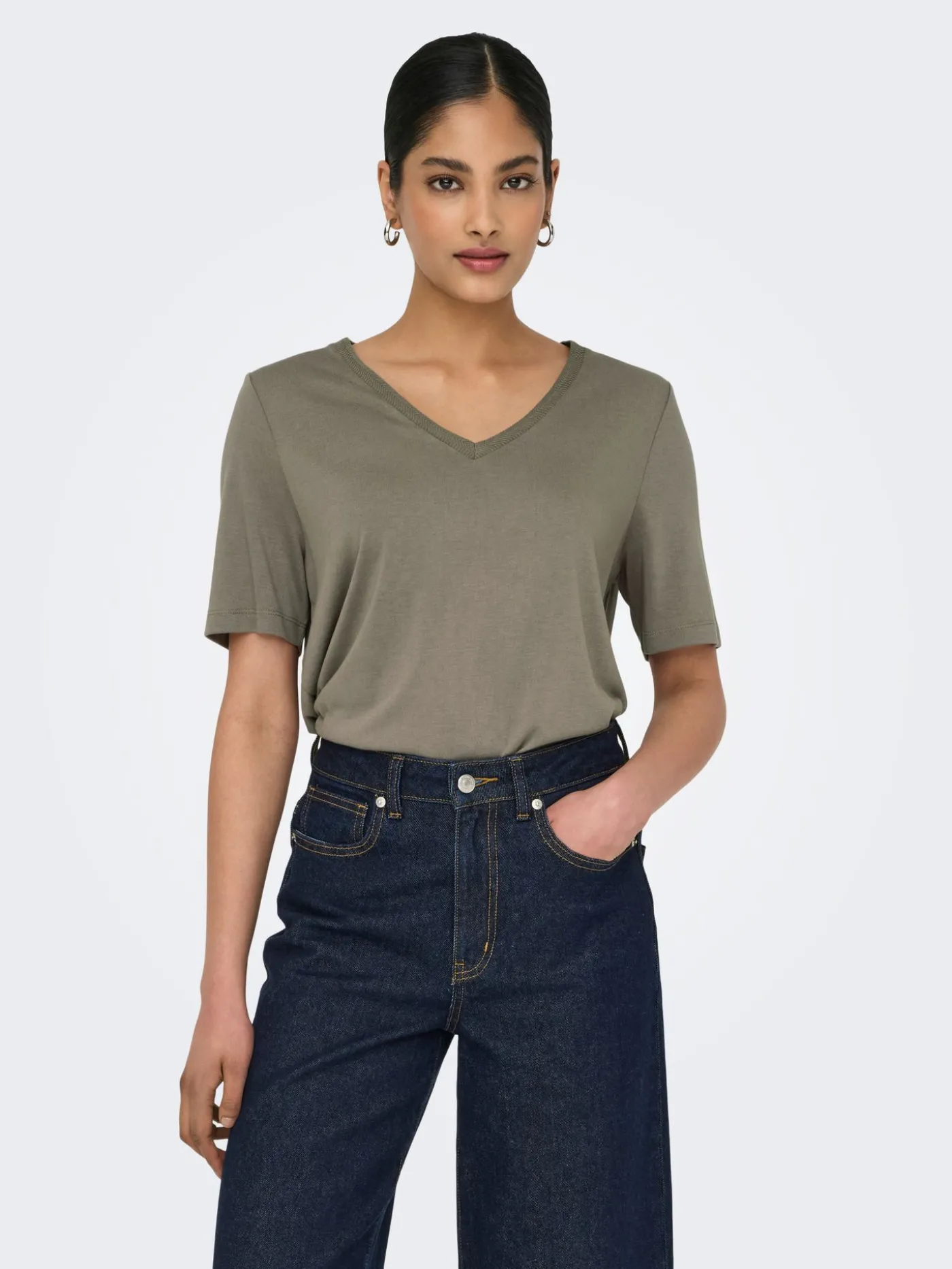ONLELISE S/S V-NECK TOP JRS