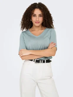 ONLELISE S/S V-NECK TOP JRS