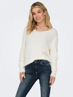 ONLELLA PIUMO LS V-NECK NCA KNT