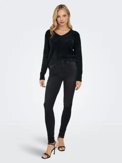 ONLELLA PIUMO LS V-NECK NCA KNT