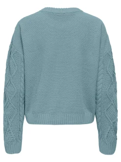 ONLELLY LIFE LS CABLE O-NECK CC KNT