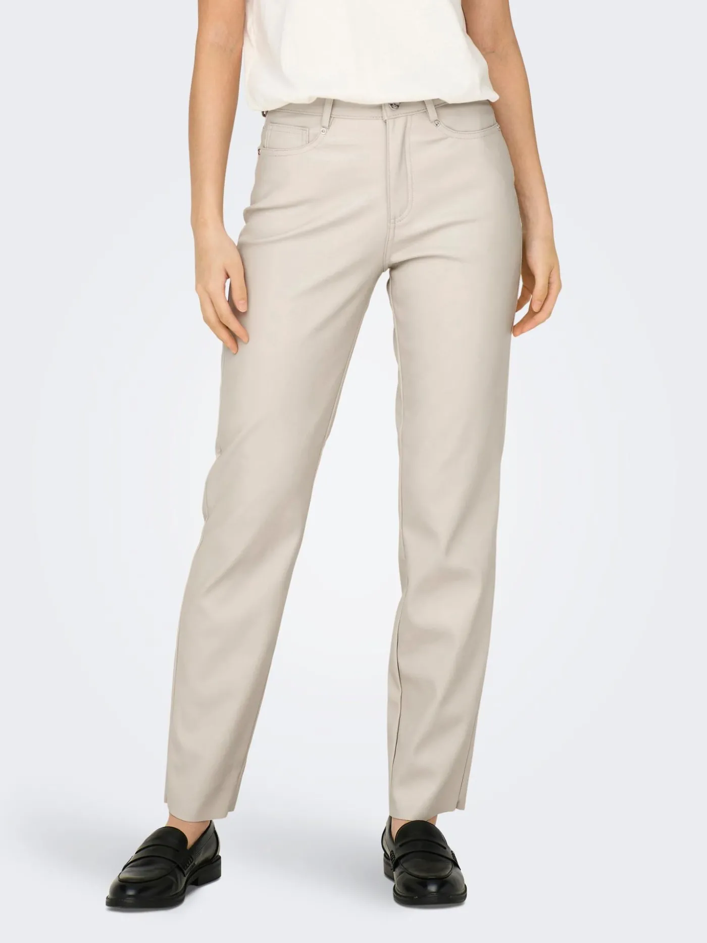 ONLEMILY HW ST ANK FAUX LEATHER PNT