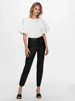 ONLEMILY HW ST ANK FAUX LEATHER PNT