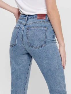 ONLEMILY HW ST RAW CR AN MAE06 NOOS - Light Blue D