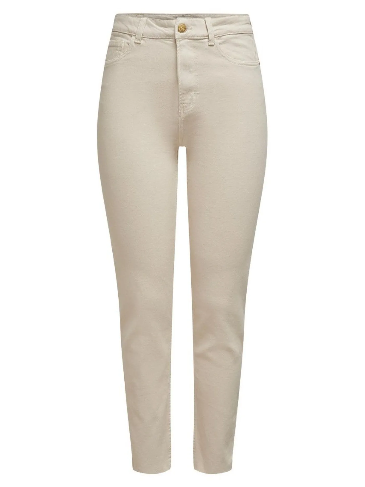 ONLEMILY HW ST RAW CRPANK DNM COL N - Ecru