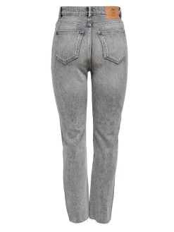 ONLEMILY LIFE HW ST RW CP AK NAS027 - Grey Denim