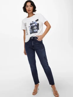 ONLEMILY LIFE HW ST RW CR AK MAE546 - Blue Black D