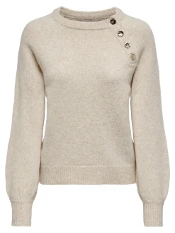 ONLEMMA LIFE LS BUTTON ONECK KNT NO