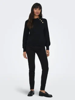 ONLEMMA LIFE LS BUTTON ONECK KNT NO