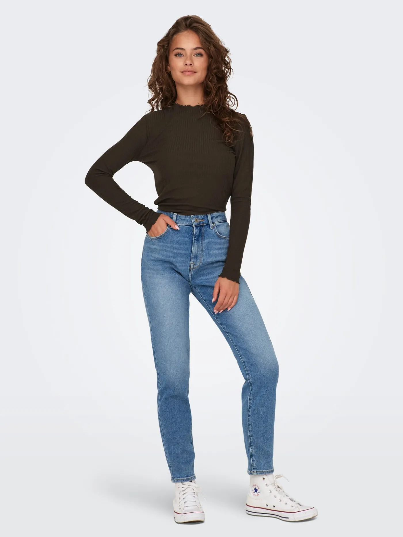 ONLEMMA L/S HIGH NECK TOP NOOS JRS