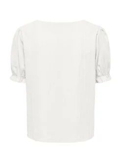 ONLERIKA SS V-NECK TOP WVN CS