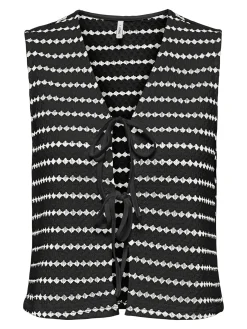 ONLEVA S/L SHORT STRIPE VEST JRS