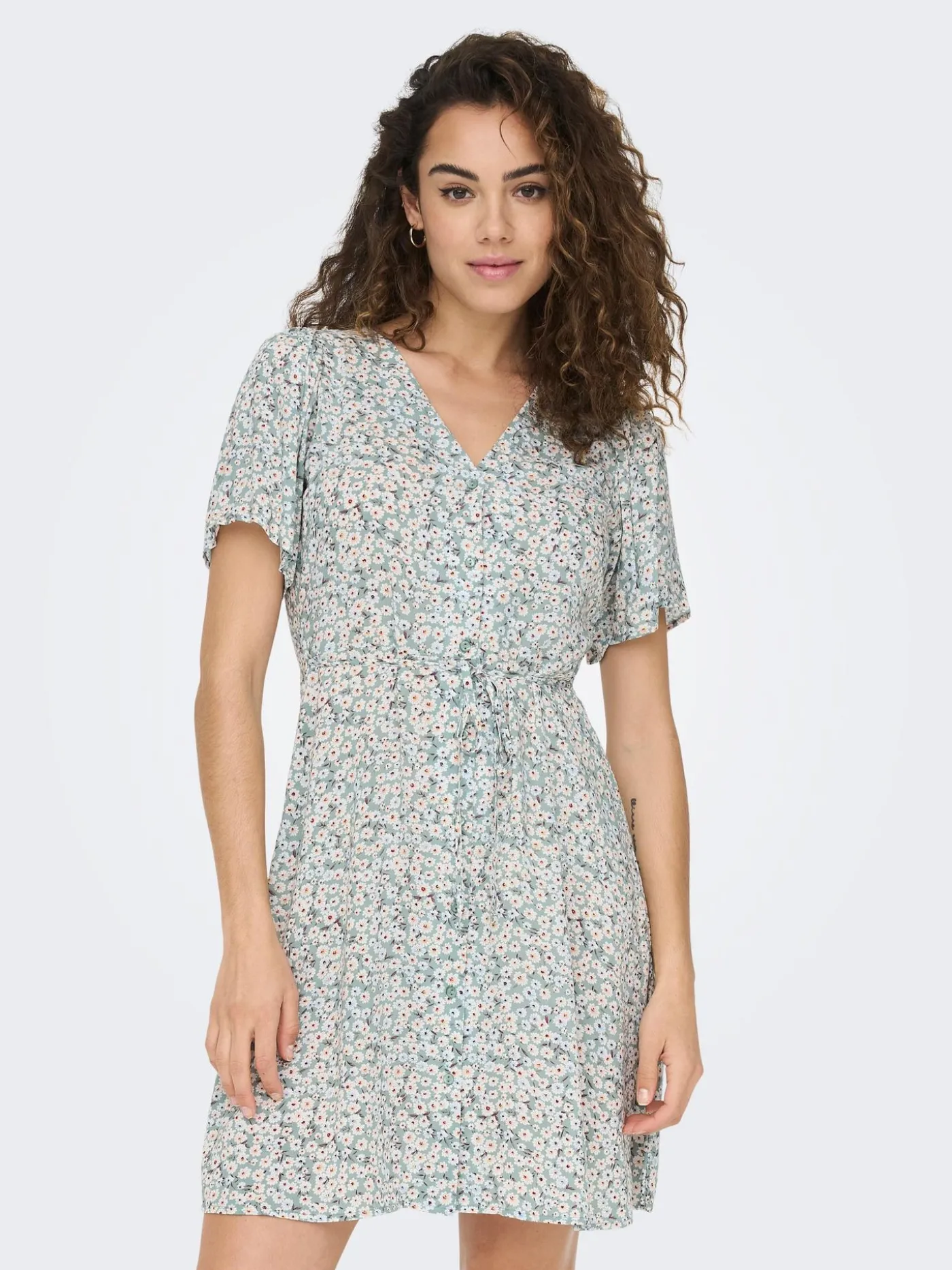 ONLEVIDA S/S SHORT DRESS WVN NOOS