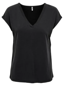 ONLFREE S/S MODAL V-NECK TOP JRS NO