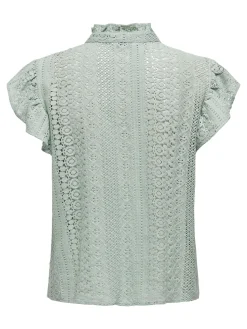 ONLGABINA CAP SLEEVE TOP WVN